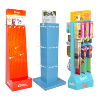 Fournitures pour animaux de compagnie personnalisées présentoir en papier pour aliments pour chiens chats présentoirs au sol jouets pour animaux de compagnie pour magasin de détail présentoir en carton ondulé
