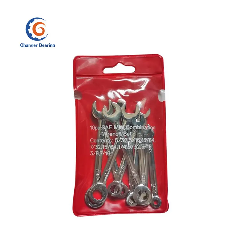 Combination Wrench Sets 10pc SAE Mini Combination Wrench Set Chrome Polishing Neutral Combination Ratchet Spanner Kit