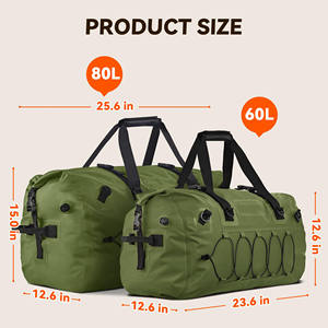 Échantillon gratuit, prix compétitifs, sac de vélo de sport imperméable en PVC 500D, sac de livraison, sac de vélo, sac de moto, sac de siège arrière - Product Image 2