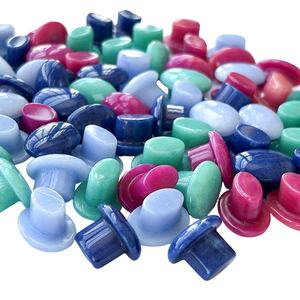 سدادات أذن من الأحجار الكريمة الطبيعية، موسعات أذن حجرية للرجال والنساء، سدادات أذن كريستالية مخصصة، مجوهرات ثقب الأذن بأسلوب قبلي عتيق - Product Image 4