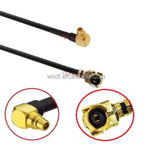 MMCX di fabbrica maschio 90 gradi ad angolo retto per U.FL UFL Mini cavo coassiale 1.13mm 1.37mm RG 1.13 1.37 RF cavo coassiale di estensione Pigtail - Product Image 2