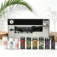Printer UV Inkjet Kecepatan Tinggi dengan Printhead Epson untuk Logam Keramik Plastik Kaca Botol Air Tumbler Garansi 1 Tahun