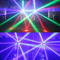 Projecteur de scène mobile Marslite Spider 9*12W RGBW 4-en-1 LED, 5 angles de faisceau, contrôle DMX512 12/43CH pour éclairage de scène disco DJ