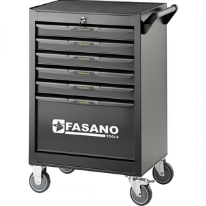 Fasano Tools 6 <b>Drawer</b> Rolling Tool Cart With Lock And Casters For <b>Workshop</b> Use - Product Image 3