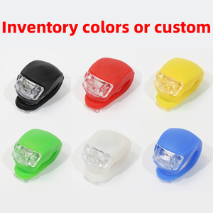 Silicone LED Xe Đạp ánh sáng clip trên đèn xe đạp, xe đạp đèn pha xe đạp LED Ánh Sáng Đèn Pha Đi xe đạp đèn PHA ĐUÔI cảnh báo đèn - Product Image 2