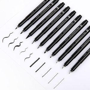 Gxin G-625-4 personalizzato Logo calligrafia marcatore all'ingrosso di punta diverse dimensioni fadeproof calligrafia penna set per lettering e disegno - Product Image 1