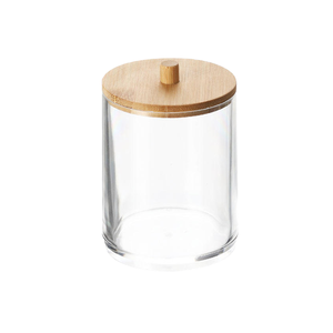 En gros, Distributeur de savon liquide portable en forme de bouteille ronde avec couvercle en bois, Organisateur de salle de bain et de vaisselle - Product Image 4
