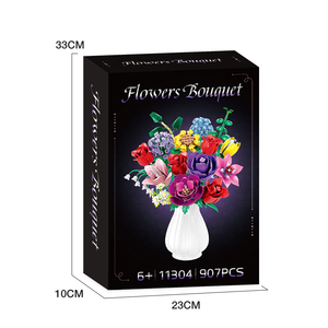 Фабрика Woma 13 стиль букет цветов Набор строительных блоков без вазы (11304) - Product Image 6