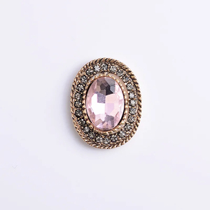Vintage Metal Cristal Rhinestone Botón Encantos Accesorios DIY Fabricación de joyas - Product Image 6
