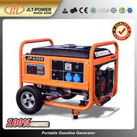 Zuverlässige 110V/220V/380V 4-Takt-Qualität 1KW/2KW/3KW/5KW/6KW Rückstoß 24V luftgekühlter 50Hz AC Benzin/LPG-Generator