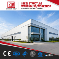 ZW Entrepôt/Atelier Moderne en Structure Acier de Haute Qualité, Certifié ISO 9001, Prix Compétitif