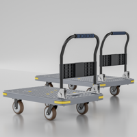 Chariot de manutention robuste en PP, type OEM, à 4/5 roues, pliable, pour supermarché et atelier