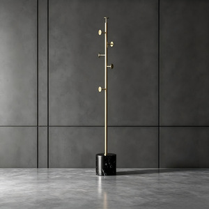 Perchero de pie estándar de cobre estilo italiano para el hogar, dormitorio, entrada o esquina - Product Image 4