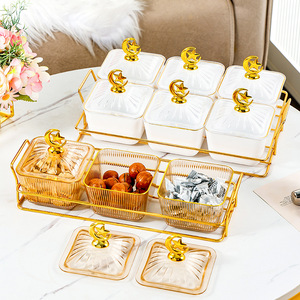 2025 nouveau Style en plastique assiette de fruits ménage salon Table basse pour collations noix fruits secs dîners - Product Image 3