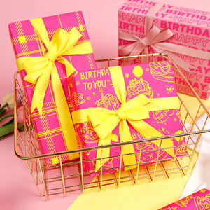 2025 <b>Birthday</b> Gift <b>Wrapping</b> <b>Paper</b> 43*300 cm <b>Wrapping</b> <b>Paper</b> Packaging 3 Rolls A Set - Product Image 5