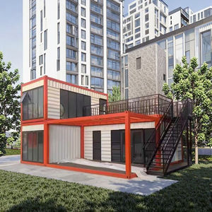 40フィート モダンデザイン 移動式スチールサンドイッチパネル プレハブモジュールハウス 迅速組み立てモバイルプレハブ住宅 コンテナハウス - Product Image 4