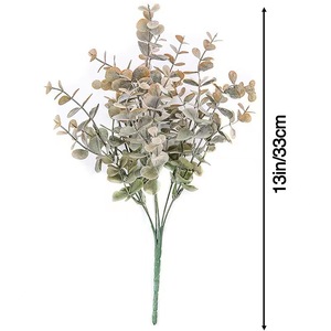 Fiori Artificiali Scandinavi di Piccole Dimensioni con Foglie di Eucalipto e Albero della Fortuna, Decorazione per Interni Ecologica e Durevole - Product Image 5