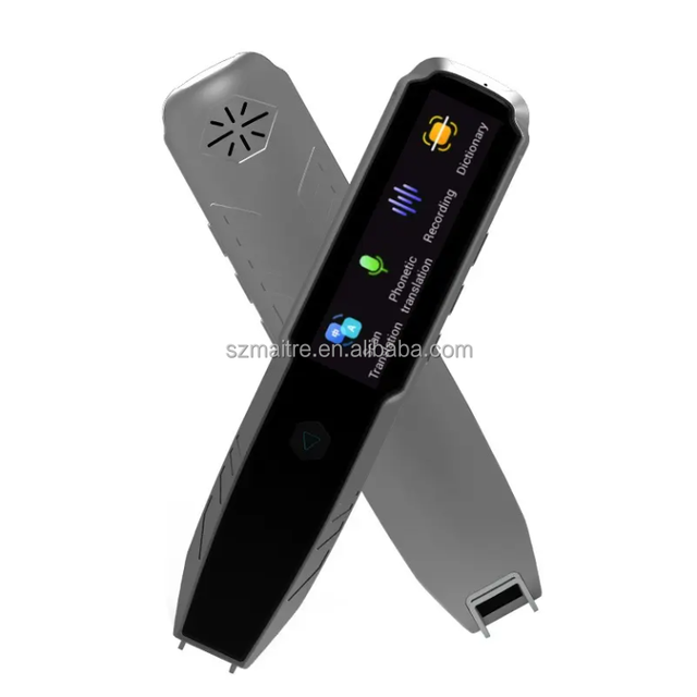 Portable A2 Smart Translator Pen Scanning Dictionary Pen Mini Smart Recording 2.2inches Screen Touch Control Translate Device