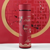 Nouvelle Tasse Isotherme Portable Écologique en Acier Inoxydable 304 Style Chine-Chic 2026, Capacité 500ml, avec Thermomètre Intelligent – Idéal Cadeau