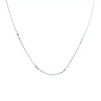 Collier fin en platine Pt950 blanc à trois perles espacées avec maillons décalés, unisexe, multicouche, décontracté, bijou en platine, cadeau
