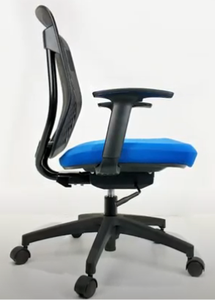 BIFMA standard pp shell schienale meccanismo di inclinazione autoportante schienale medio nero sedia da ufficio operativa - Product Image 2