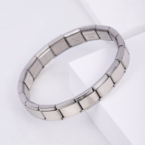 New Diamond Italian <b>Bracelet</b> Charms <b>Stainless</b> <b>Steel</b> Gold Silver Moissanite Italian Charm <b>Bracelet</b> With Diamond - Product Image 6