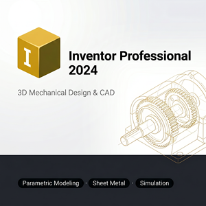 Software de Diseño CAD 3D Inventor Professional de 3 Años para Diseño Mecánico, Modelado y Simulación: Solución Profesional Edición EDU - Product Image 1