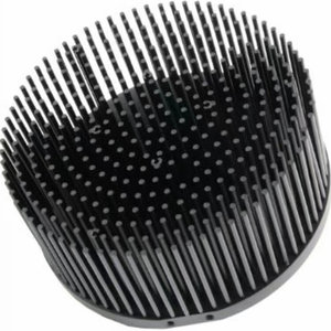 Wastafel panas Anodized hitam berbentuk bulat efisiensi tinggi dengan desain Pin - Fin padat untuk perangkat elektronik - Product Image 1