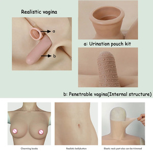 Faux Seins Artificiels Coupe C Silicone Gel Body Suit Forme <span class=keywords><strong>Vagin</strong></span> Naturel Pour Crsossdresser Sissy <span class=keywords><strong>Transgenre</strong></span> Cosplayer - Product Image 5