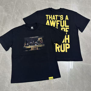 T-shirt <span class=keywords><strong>de</strong></span> luxe <span class=keywords><strong>de</strong></span> marque <span class=keywords><strong>de</strong></span> créateur Streetwear personnalisé en gros avec l'impression 'C'EST UN ÉNORME AMOUNT <span class=keywords><strong>DE</strong></span> SIROP POUR TISSUS', pour hommes - Product Image 3