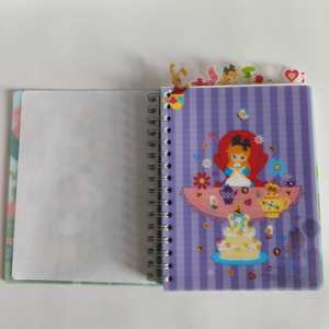 <span class=keywords><strong>Cuaderno</strong></span> de tapa blanda de PP <span class=keywords><strong>con</strong></span> estampado colorido personalizado A5 al por mayor, <span class=keywords><strong>cuaderno</strong></span> de encuadernación en <span class=keywords><strong>espiral</strong></span> <span class=keywords><strong>con</strong></span> seis divisores de índice de PP, tema de niña - Product Image 2