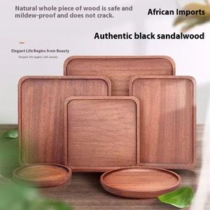 Plateau en bois rectangulaire de style japonais moderne plat occidental jetable poli pour tasse à thé dessert pour la maison ou la fête - Product Image 5