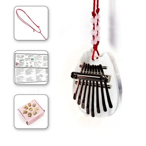 Vente en gros de mini kalimba à 8 touches en acrylique et en bois, instrument de percussion musical Orff pour les enfants, pour jouer et se produire - Product Image 2
