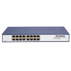 Fábrica Ethernet interruptor 16*10/100/1000Mbps 100-240V Ethernet fibra interruptor adequado CCTV IP câmera