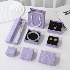 <span class=keywords><strong>Emballage</strong></span> de bijoux de luxe en gros papier <span class=keywords><strong>carton</strong></span> paquet cadeau logo imprimé deux pièces <span class=keywords><strong>carton</strong></span> anneau boucle d'oreille collier boîtes - Product Image 3