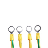 Cable de Tierra para Panel Fotovoltaico, Cable de Tierra Verde-Amarillo de 4mm² y 6mm², Cable de Puente para Bandeja