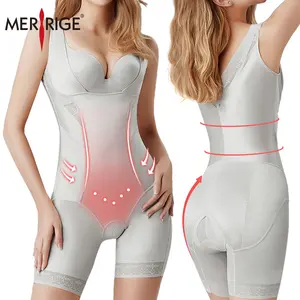 Merrige Bodysuit Seamless Slimming Plus Ukuran Korset untuk Wanita Korset Wanita Korset