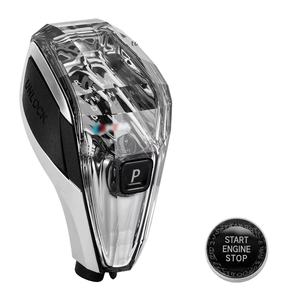 クリスタルギアシフトノブボタンハンドルはBMW12 3 4 5 67シリーズX1X2 X3 X4 X5 X6 X7 I8Z4シフトノブカーインテリアパーツに適合 - Product Image 2