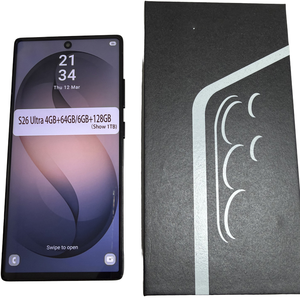 S26อัลตร้า5G LTE Android 15สมาร์ทโฟน6.9 "HD จอแสดงผล90Hz MTK dimensity hexa Core ซิมคู่กล้อง ID ใบหน้าฝรั่งเศสสเปน - Product Image 6