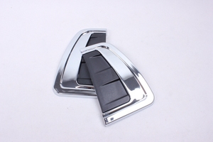 WZXD 2015 2016 Cache de décoration extérieure ABS pour aérations latérales de voiture, garniture chromée pour aileron d'aération, autocollant - Product Image 3