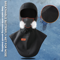 Cagoule de moto d'hiver Masque complet de motocross Hommes Cagoule de moto coupe-vent Plus Velvet Warm Liner Under helmet