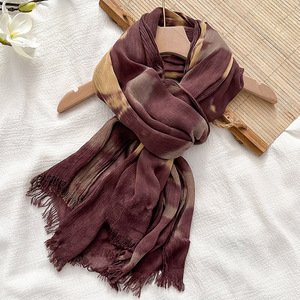 Sciarpe e Foulard Etnici da Uomo in Viscosa Sottile e Traspirante con Stampa Tie-Dye, Stile Europeo e Americano - Product Image 2
