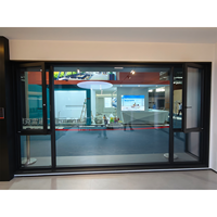 Ventana Abatible de Cristal Inteligente con Marco de Aluminio y Malla de Acero Inoxidable, Estilo de Apertura Abatible, Conecta con el Sistema de Hogar Inteligente, para Uso en la Cocina