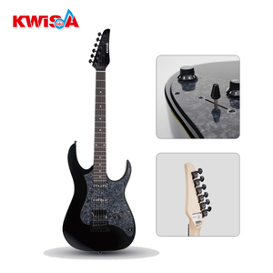 Đàn Guitar Điện Thân Gỗ Đặc Mặt Sau/Bên Gỗ Maple Cần Đàn Gỗ Mun 6 Dây Nhạc Cụ Acoustic Đầu Đàn Có Dây - Product Image 4