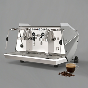 Cafetera Semiautomática con Dos Grupos de Preparación E61, Caldera de 11L, Control de Temperatura PID, Bomba Rotativa, Acero Inoxidable, para Hotel - Product Image 1