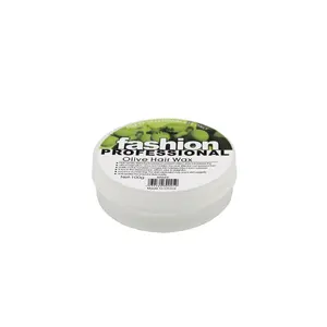 Cire d'olive professionnelle à la mode pour hommes, 100g, contrôle des bords, facile à utiliser, effet naturel, hydratant, non collant