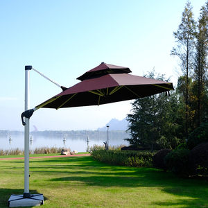 Sombrilla Grande para Exteriores, Sombrilla Romana con Soporte para Jardín, Sombrilla de Aluminio en Cantilever para <span class=keywords><strong>Patio</strong></span> y Playa - Product Image 1