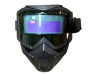 Casque de soudage professionnel à obscurcissement automatique, grande zone de vision, alimenté par énergie solaire, casque de soudage couleur réelle pour MIG TIG MMA