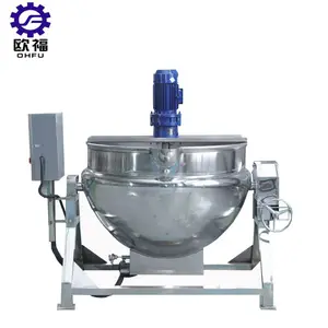 Cheap price 250l food mixing cooking kettle Sugar industrial large heating string mixer pot