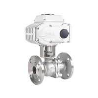 Válvulas de Bola Eléctricas con Brida de Acero Inoxidable 304/316 de 2 Piezas para Alta Temperatura, Control Automático OEM para Productos Químicos Industriales